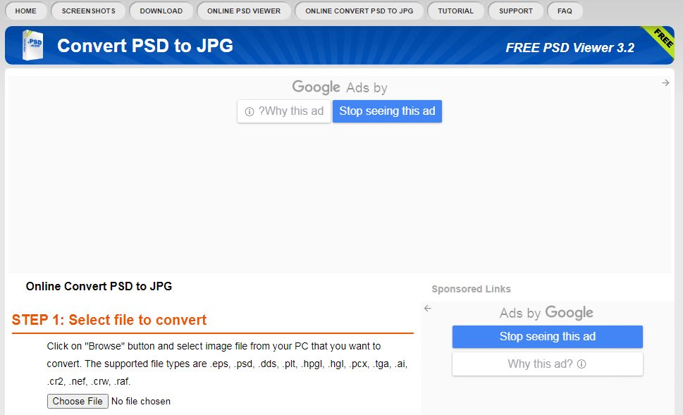 تبدیل آنلاین psd به فرمت قابل نمایش عکس jpg-png-gif-tiff-bmp